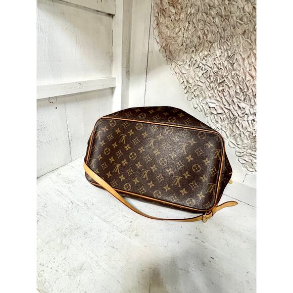 Louis Vuitton Monogram Palermo GM Coated Canvas Shoulder Tote Handbag Brown - Picture 13 of 16